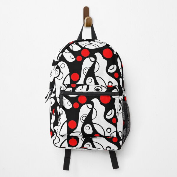 Item preview, Whale Sonics White and Red on Black Half-Drop Repeat 5748 designed and sold by Art in My Loft.