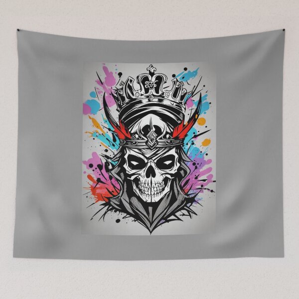 Item preview, Skull in a crown designed and sold by ArtCraftLab.