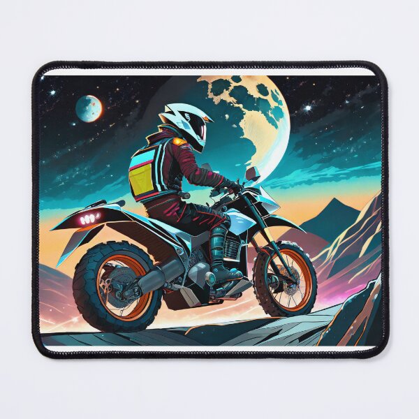 Item preview, Biker Boy riding on the Surface of the Moon designed and sold by BADESIGNZZ.