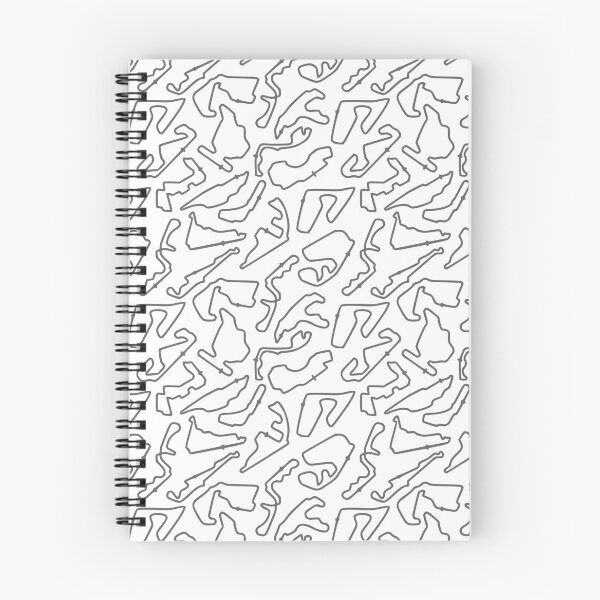Aperçu de l'œuvre Circuits de course F1 en noir et blanc créée et vendue par David Speed Design.