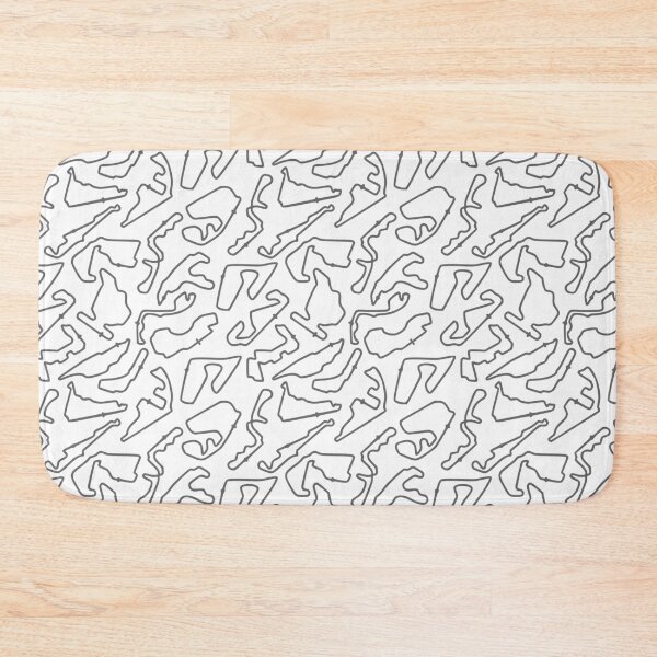 Item preview, F1 Race Tracks in Black and White designed and sold by David Speed Design.