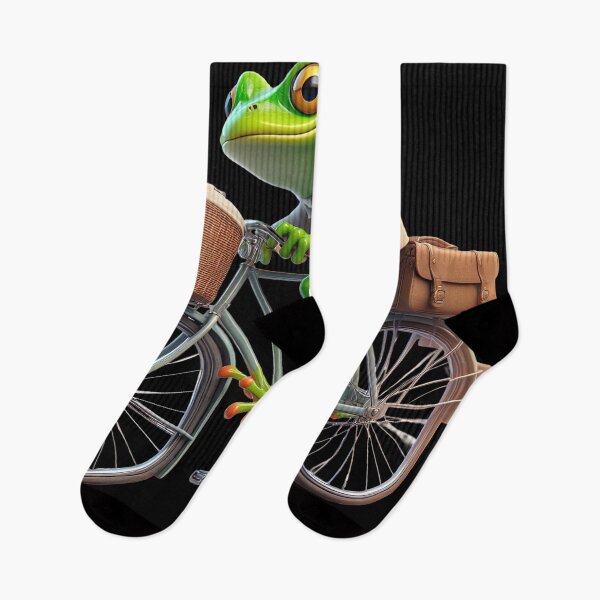 Item preview, Bicycle and Funky Frogs designed and sold by joyfulcow.