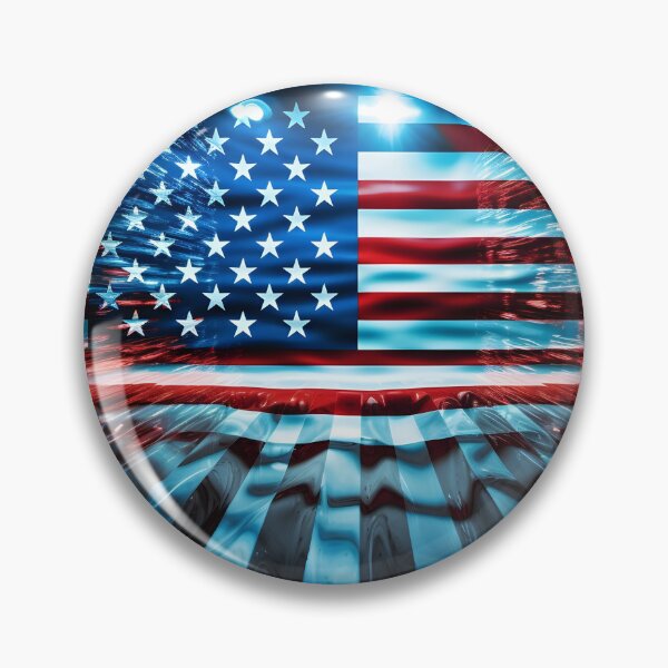 Item preview, american flag holography print designed and sold by dcrc.