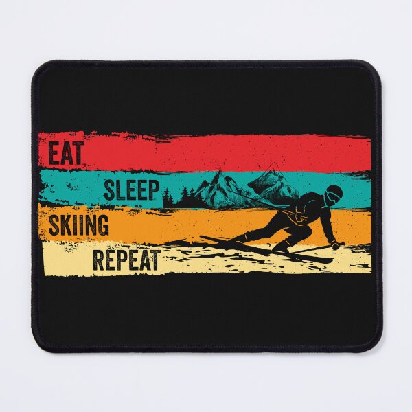 Item preview, Eat Sleep Skiing Repeat gift for Family Vacation Ski Trip designed and sold by Zeus-Studio.