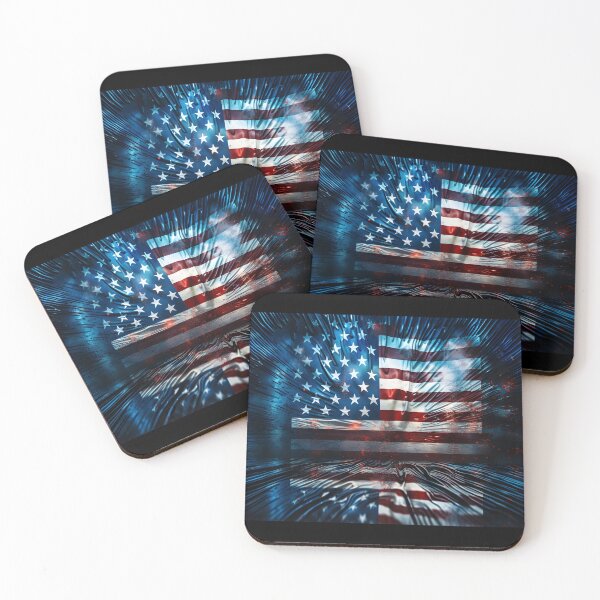 Item preview, american flag holography print designed and sold by dcrc.
