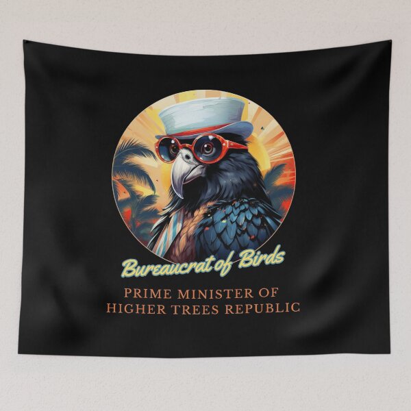 Item preview, PARROT PRIME MINISTER OF HIGHER TREES REPUBLIC - BIRD BUSINESSMAN 2 designed and sold by justyna-s28.