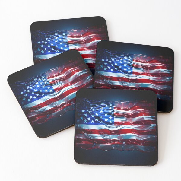 Item preview, american flag holography print designed and sold by dcrc.