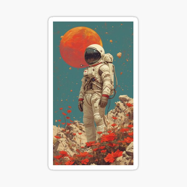 2 x 10cm Cool Astronaut Vinyl Stickers - Space NASA Stars Sticker Laptop  #17521