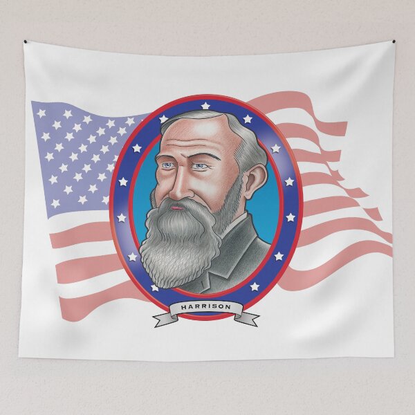 Item preview, Benjamin Harrison Caricature designed and sold by FunFaces.