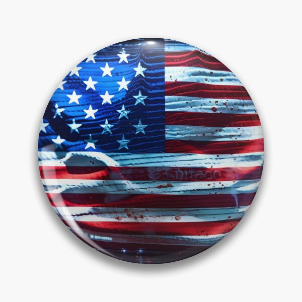 Item preview, american flag holography print designed and sold by dcrc.