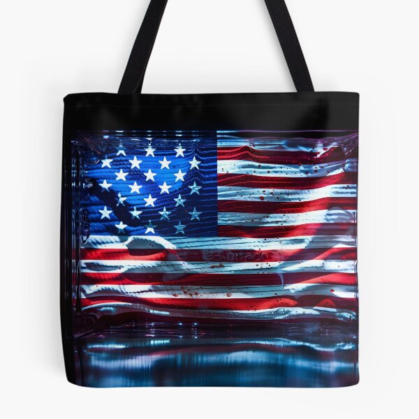 Item preview, american flag holography print designed and sold by dcrc.