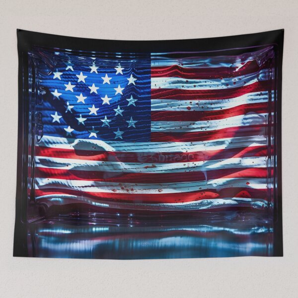 Item preview, american flag holography print designed and sold by dcrc.