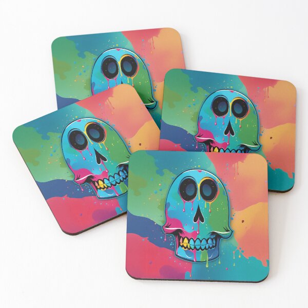 Item preview, Drip & Grin: A Colorful and Playful Whimsical Skull Design  designed and sold by Ravenmonkey  Designs.