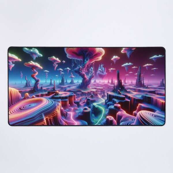 Item preview, Neon Dreamscapes: Surreal Visions of a Digital Wonderland designed and sold by ArtComixHaven.