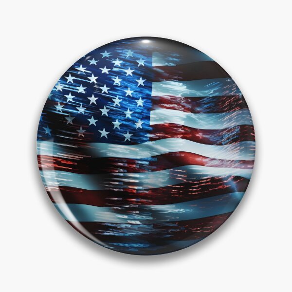 Item preview, american flag holography print designed and sold by dcrc.