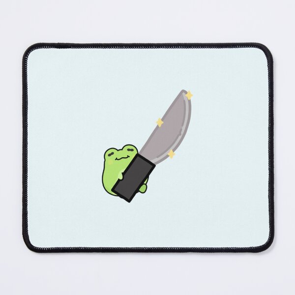 Item preview, Chibi Frog with Knife designed and sold by Freckled Frog Studio.