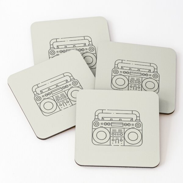 Item preview, Line art of a Boombox designed and sold by design-you-love.