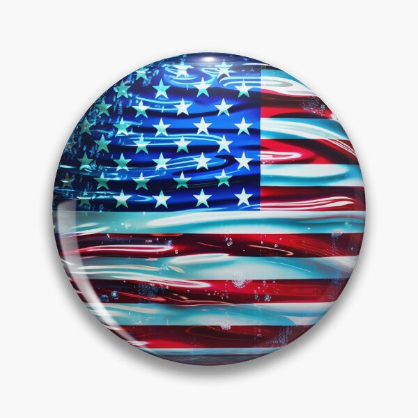Item preview, american flag holography print designed and sold by dcrc.