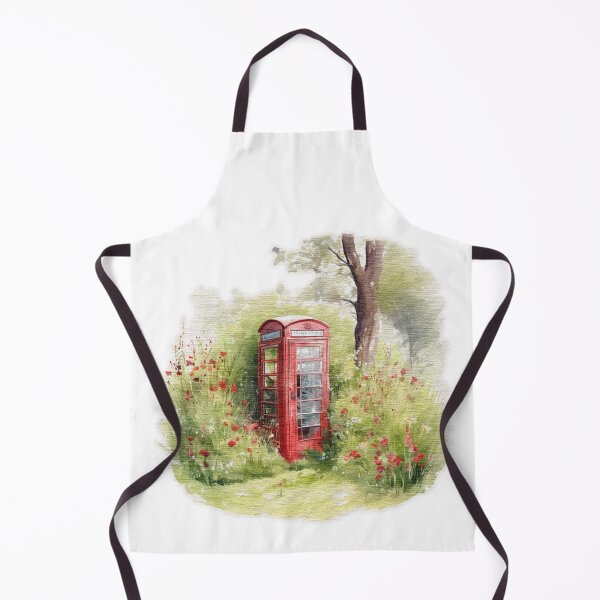 Item preview, red telephone box countryside designed and sold by jnsmerchstore.