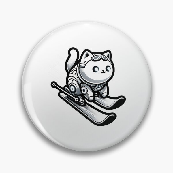 Aperçu de l'œuvre Chat de ski créée et vendue par Samotivation.