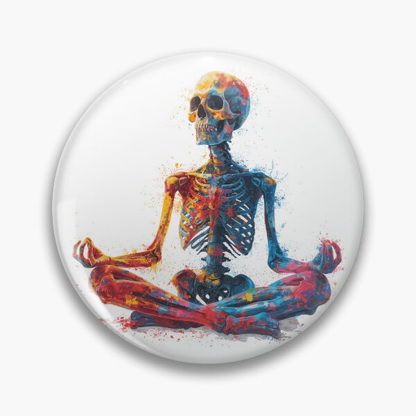Artikelvorschau, Zen-Harmonie: Die farbenfrohe Meditation des Yogi-Schädels entworfen und verkauft von Neo Nirvana.