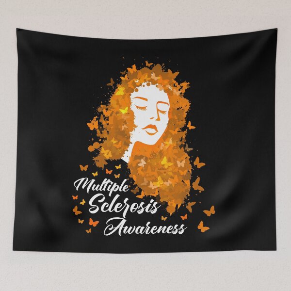Item preview, Multiple Sclerosis Awareness Woman Butterfly MS Butterflies designed and sold by MobyStickers.