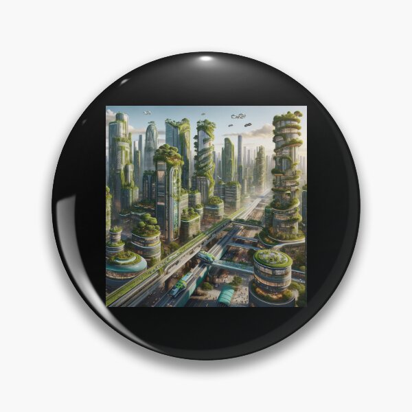 Item preview, Eco-Futuristic Metropolis designed and sold by BestArtByArvind.