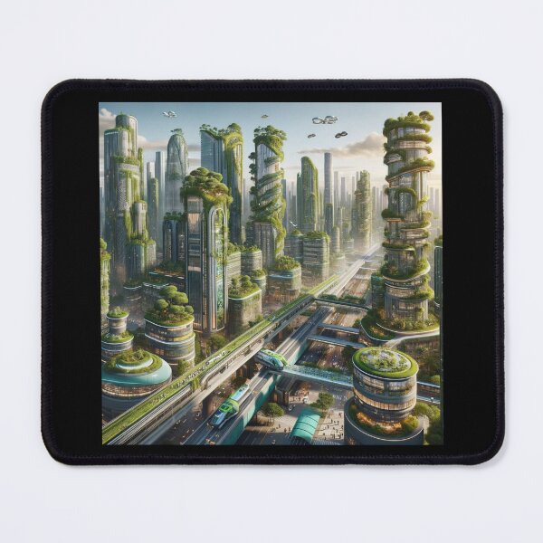 Item preview, Eco-Futuristic Metropolis designed and sold by BestArtByArvind.