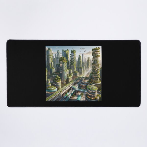 Item preview, Eco-Futuristic Metropolis designed and sold by BestArtByArvind.