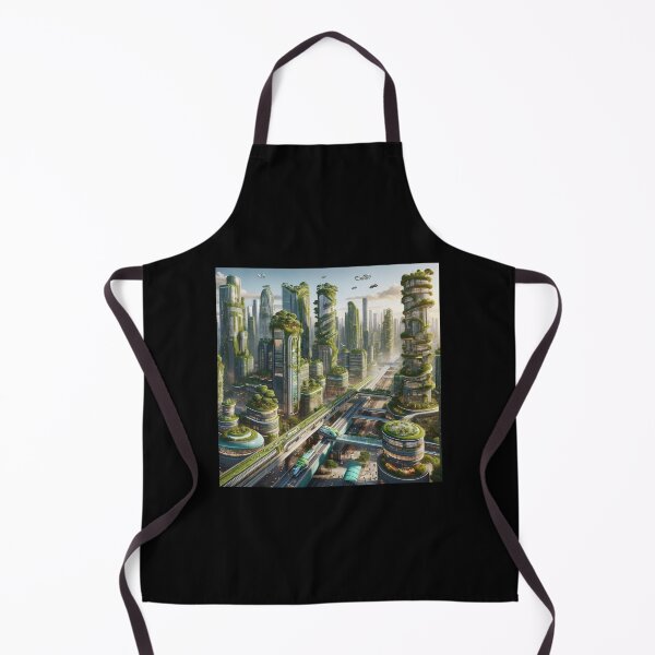 Item preview, Eco-Futuristic Metropolis designed and sold by BestArtByArvind.