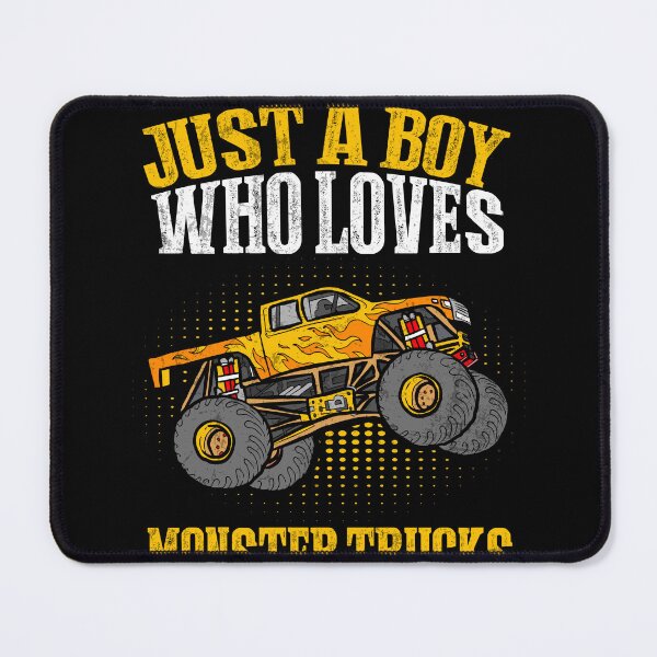 Item preview, Just A Boy Who Loves Monster Trucks Lover Outfit Boys Kids designed and sold by MobyStickers.