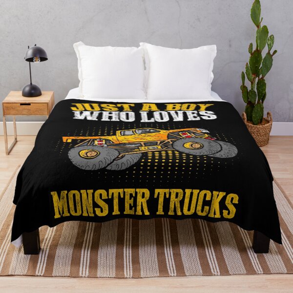 Item preview, Just A Boy Who Loves Monster Trucks Lover Outfit Boys Kids designed and sold by MobyStickers.
