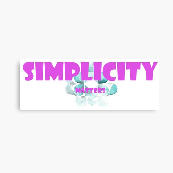 Vista previa del artículo con la obra «La simplicidad importa océano rosa», diseñado y vendido por KriticalDesigns.