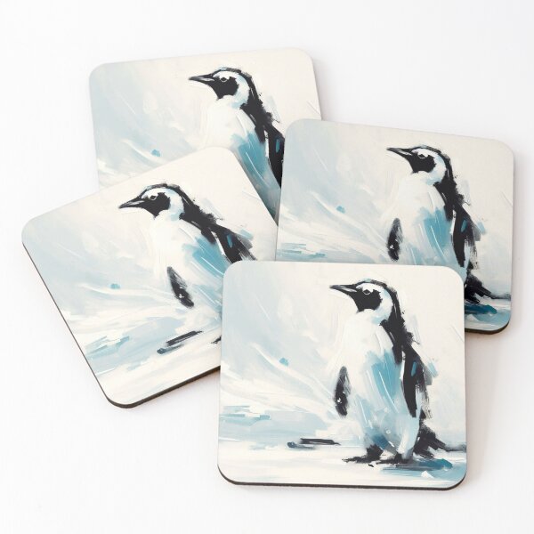 Item preview, Snowy Penguin Impressionist Painting designed and sold by Star-Fragment.