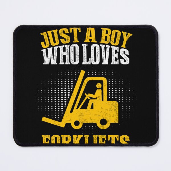 Item preview, Just A Boy Who Loves Forklifts Operator Lover Fan Boys Kids designed and sold by MobyStickers.
