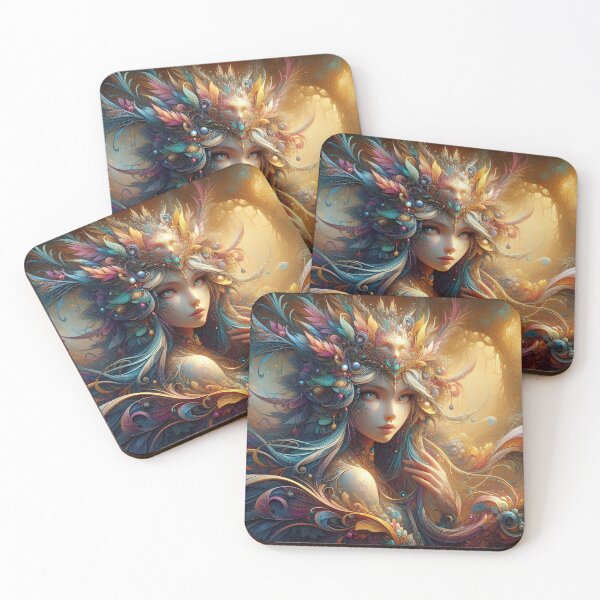 Item preview, Cute enchanting colorfully elf girl designed and sold by AnimarifStudio.