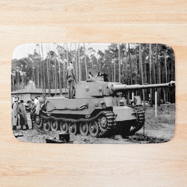 Item preview, WW2 - VK 45.01 (P)/Tiger P - Black and White Photographic Print designed and sold by TheHappyK.