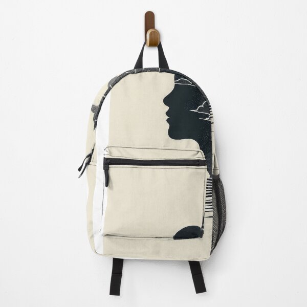 Item preview, Abstract illustration of a silhouette of a woman with clouds designed and sold by JuanmaLW.
