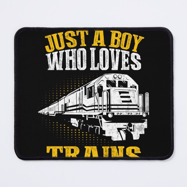 Item preview, Just A Boy Who Loves Trains Lover Locomotives Fan Boys Kids designed and sold by MobyStickers.