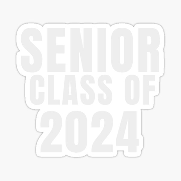 Class of 2024 White Cap Square Sticker by Janz, Zazzle