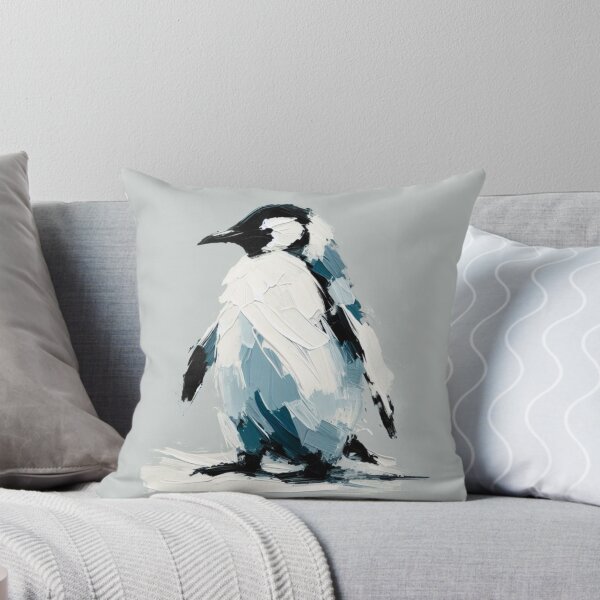 Item preview, Pintura impresionista de pingüino texturizado designed and sold by Star-Fragment.