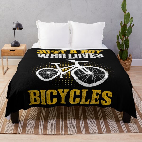 Item preview, Just A Boy Who Loves Bicycles Lover Cycling Fan Boys Kids designed and sold by MobyStickers.