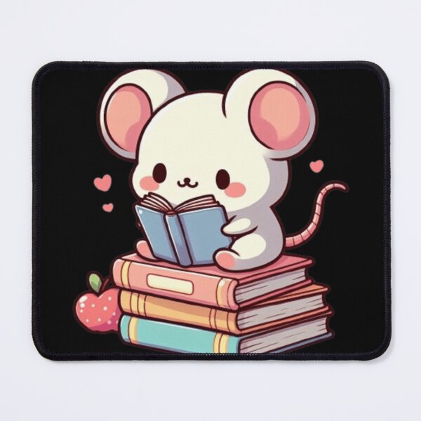 Item preview, Back to school cute mouse reading books designed and sold by Culmika.