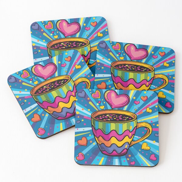 Item preview, Groovy Pop Art Coffee Mug, Valentine's Day designed and sold by Hibiskusmond.