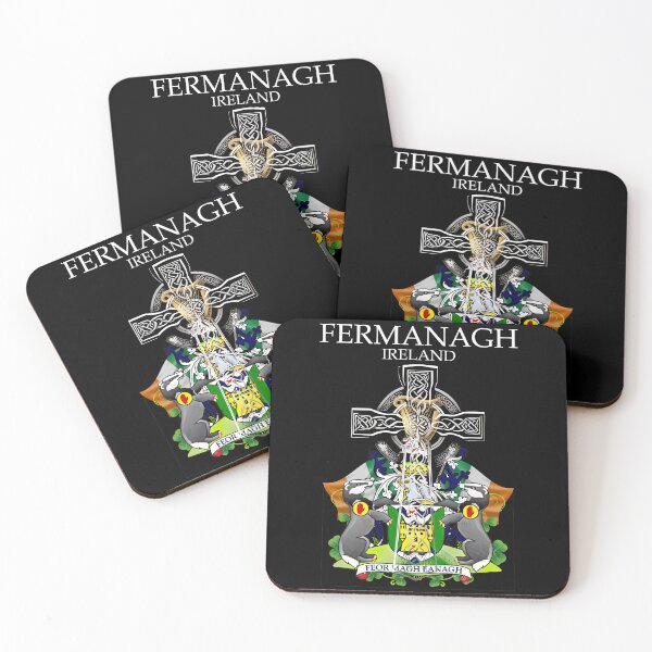 Item preview, ✅ Fermanagh Ireland Irish Celtic Cross & Crest designed and sold by REAL IRISH GIFTS.