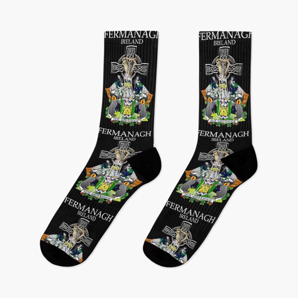 Item preview, ✅ Fermanagh Ireland Irish Celtic Cross & Crest designed and sold by REAL IRISH GIFTS.