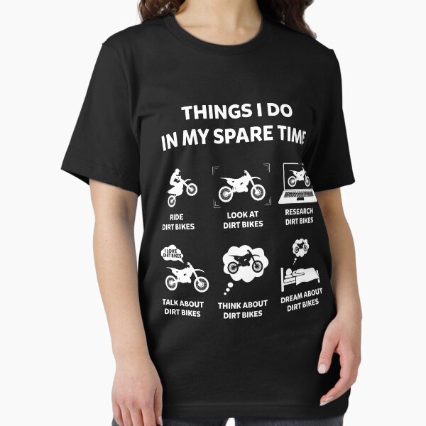 Item preview, Things I Do In My Spare Time Funny Dirt Bikes Bike Motocross designed and sold by MobyStickers.