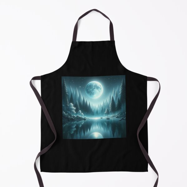 Item preview, Moonlit Lake Serenity designed and sold by BestArtByArvind.