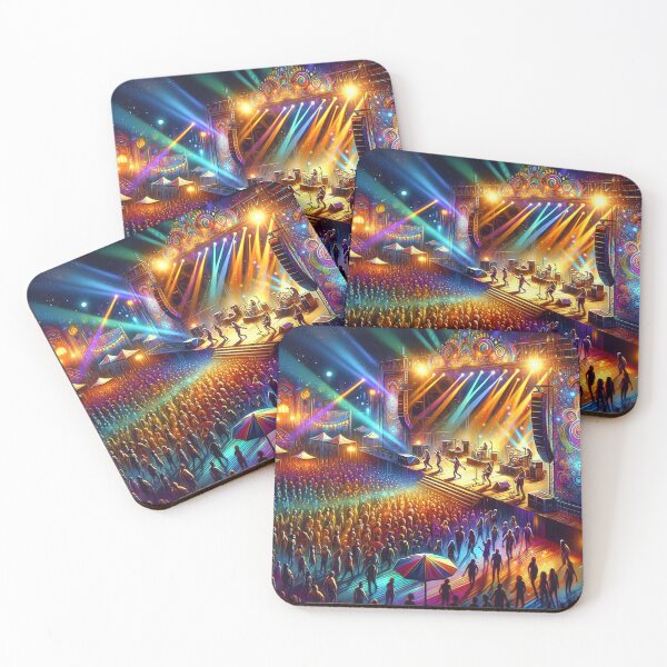 Item preview, Night Music Festival Vibrance designed and sold by BestArtByArvind.
