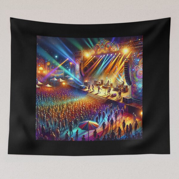 Item preview, Night Music Festival Vibrance designed and sold by BestArtByArvind.